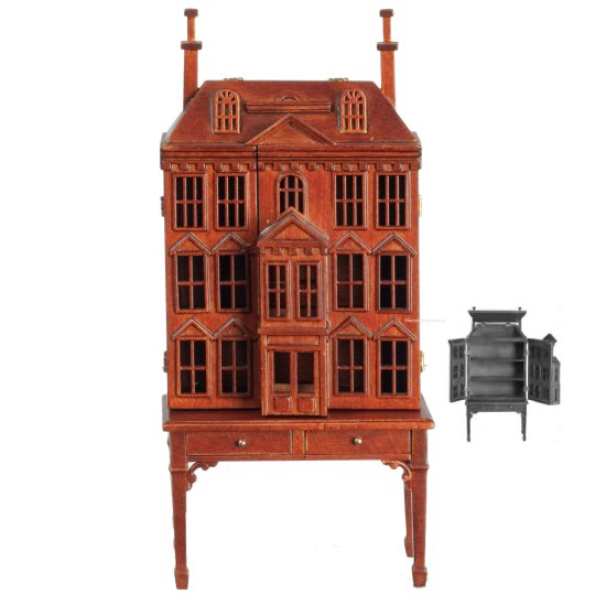 (image for) Manor House Dolls Dollhouse - Walnut