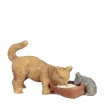 (image for) Cat & Mouse Drinking Milk