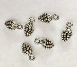 (image for) Silver Pinecone Ornament 6pc