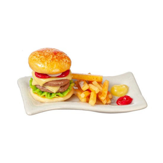 (image for) Cheeseburger & Fries Plate