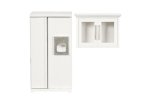 (image for) Kitchen Refrigerator & Cabinet Set - Off-White