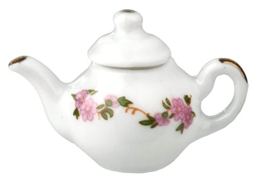 (image for) Teapot - White w/ Pink Floral