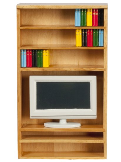 (image for) Bookshelf w/ TV Set - Oak