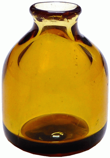 (image for) Round Amber Glass Iodine Bottle