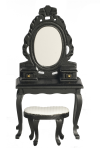 (image for) Black Vanity With Stool