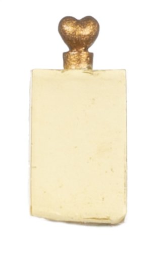 (image for) Yellow Tall Heart Lid Empty Perfume Bottle