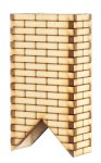 (image for) Unfinished Wood Brick 45 Degree Chimney