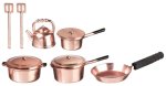 (image for) Metal Cookware Copper 10pc