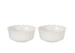 (image for) Large Scalloped Bowl - White - 2pc