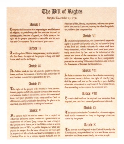 (image for) Bill of Rights Document