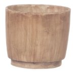 (image for) Round Planter Pot Gray Anceint