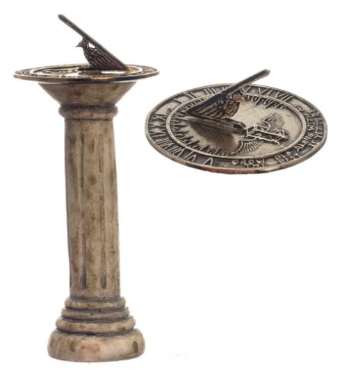 (image for) Sundial on Pedestal Green