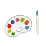 (image for) Artists Pallette w/ Brush