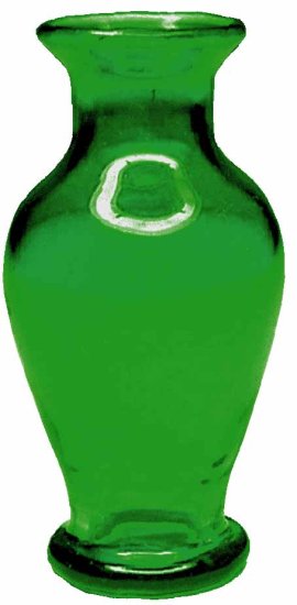 (image for) Green Glass Classic Pedestal Vase