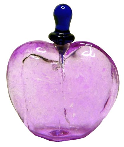 (image for) Pink Glass Heart Perfume Decanter