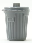 (image for) Trash Can w/ Lid Gray