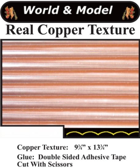 (image for) Large Horizontal Lined Copper Texture