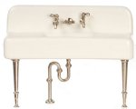 (image for) Porcelain Sink w/ Plumbing