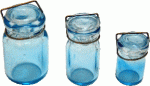 (image for) Turquoise Canning Jar Set