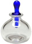 (image for) Round Glass Jar w/Blue Stopper