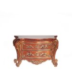 (image for) Bombe Buffet - Walnut w/ Gold Trim