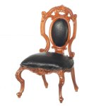 (image for) Italian Renaissance Desk Upholstered Chair - Walnut