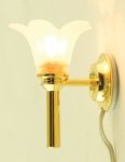 (image for) Frosted Flower Wall Sconce 12v