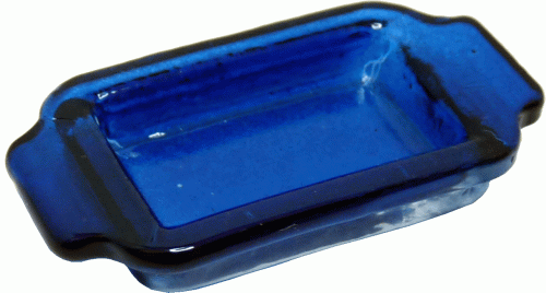 (image for) Blue Glass Baking Pan