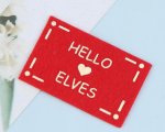 (image for) Hello Elves Holiday Throw Rug / Door Mat