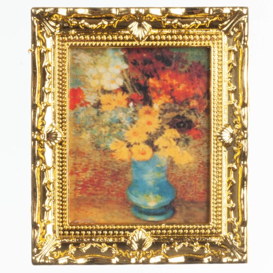 (image for) Gold Framed Flower Vase Painting