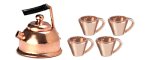 (image for) Tea Set Metal Copper 5pc