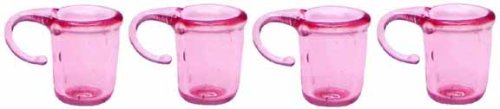 (image for) Pink Cups w/ Handle 4pc