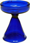 (image for) Tall Blue Glass Pedestal Cake Stand