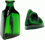 (image for) Green Triangular Medicine Bottle