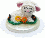 (image for) Easter Lamb Cake Laying