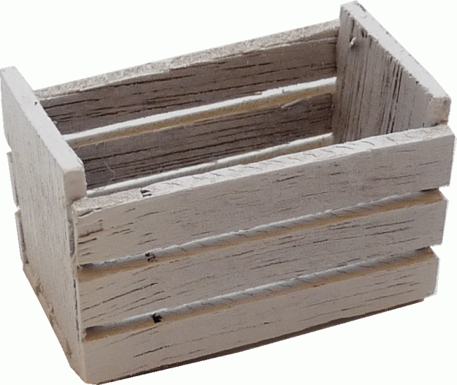 (image for) Tall Whitewashed Produce Crate