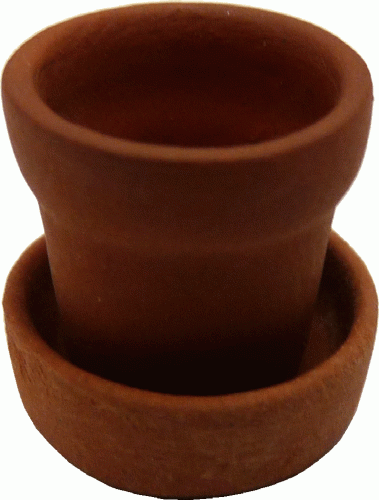 (image for) Large Clay Pot w/ Drip Saucer