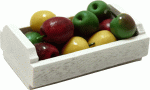 (image for) Assorted Apples in Whitewashed Crate