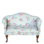 (image for) Gray Floral Sofa