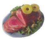 (image for) Glazed Ham w/ Pineapple Garnish