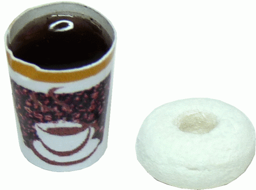 (image for) Coffee and Sugar Powdered Donut