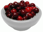 (image for) Cranberries/ Cherries in White Bowl