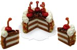 (image for) 1/2in Scale Chocolate & Cherry Top Cake Cut