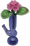 (image for) Pink Geranium in Purple Pipe Vase