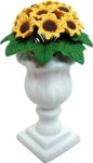 (image for) Sunflowers in White Planter