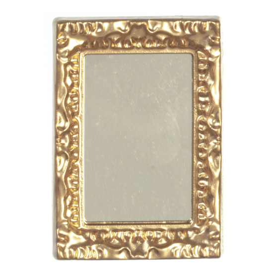 (image for) Small Gold Rectangular Mirror