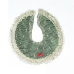 (image for) Tree Skirt Lace Over Green Fabric