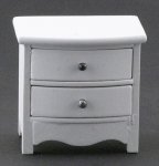 (image for) 2 Drawer Nightstand - White