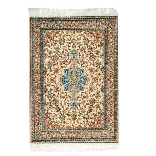 (image for) Turkish Woven Rug - Tan Blue