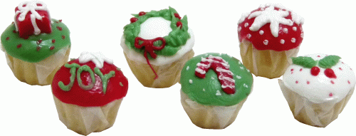 (image for) Christmas Cupcakes 6pc